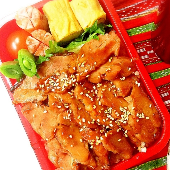 お弁当にピッタリ 鶏ハムの照り焼き レシピ 作り方 By Poo 太郎 楽天レシピ お弁当にピッタリ 鶏ハムの照り焼き レシピ 作り方 By Poo 太郎 楽天レシピ